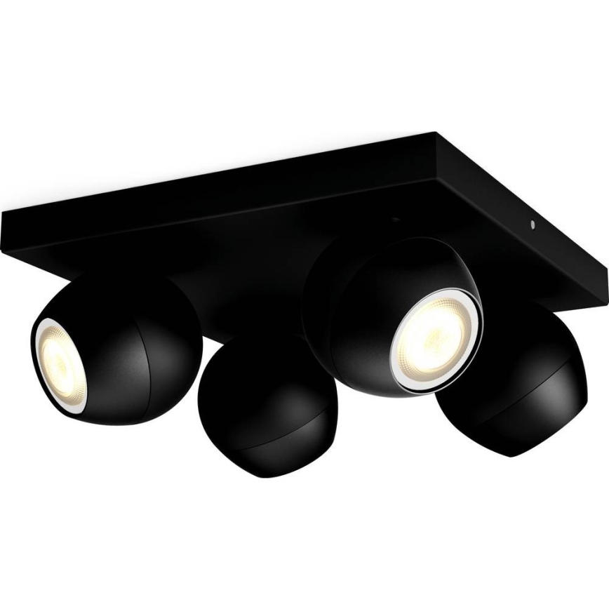 Philips - LED himmennettävä Hue BUCKRAM 4xGU10/5W/230V kohdevalaisin + kaukosäädin