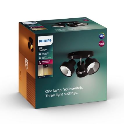 Philips 50603/30/P0 - Himmennettävä LED-kohdevalo BUKKO 3xLED/4,3W/230V