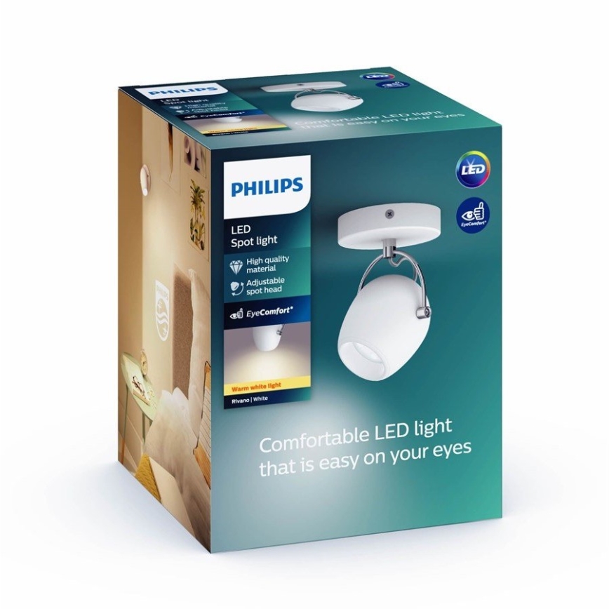 Philips 50611/31/P0 - LED-kohdevalaisin RIVANO LED/4,3W/230V