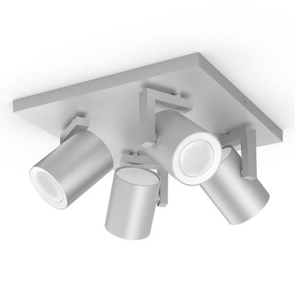 Philips - LED RGBW Himmennettävä kohdevalo Hue ARGENA 4xGU10/5,7W/230V