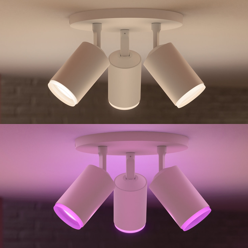 Philips - LED RGBW Himmennettävä kohdevalo Hue FUGATO 3xGU10/5,7W/230V