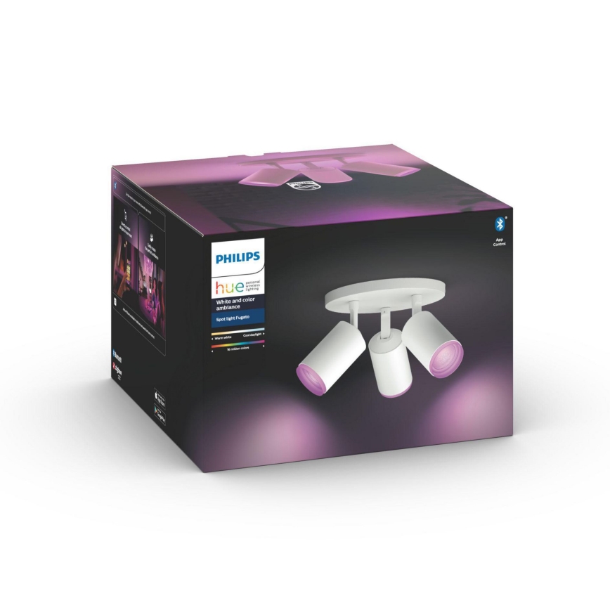 Philips - LED RGBW Himmennettävä kohdevalo Hue FUGATO 3xGU10/5,7W/230V