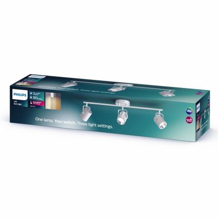 Philips - LED-kohdevalaisin 3xLED/4,3W/230V 2200/2500/2700K