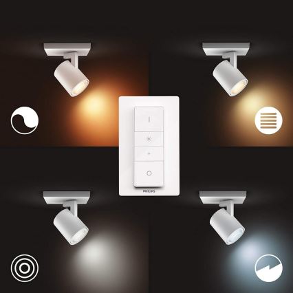 Philips - LED himmennettävä valaisin Hue RUNNER 1xGU10/5W/230V + kaukosäädin
