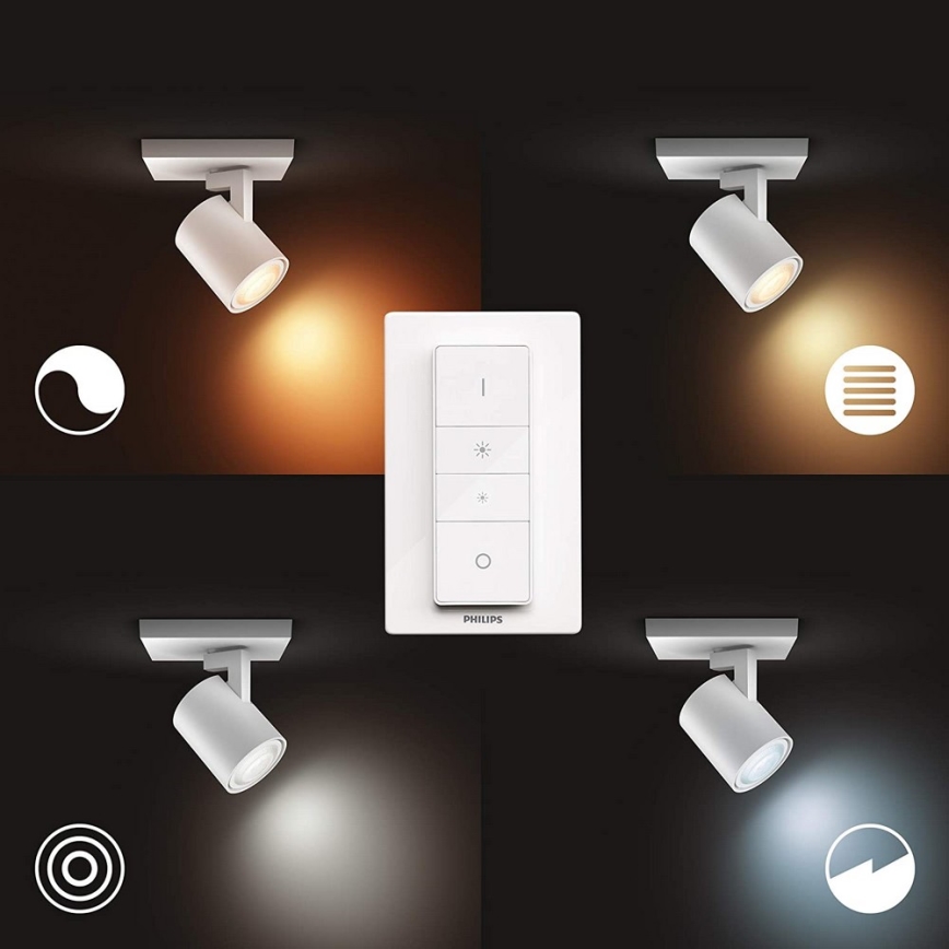 Philips - LED himmennettävä valaisin Hue RUNNER 1xGU10/5W/230V + kaukosäädin