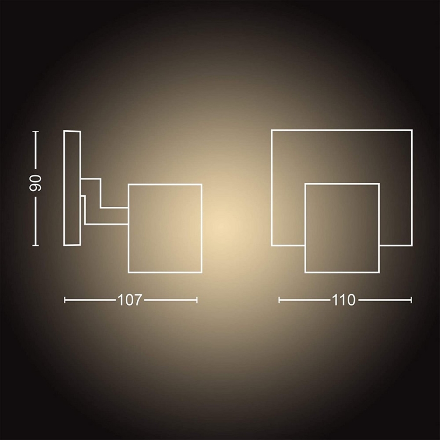 Philips - LED himmennettävä valaisin Hue RUNNER 1xGU10/5W/230V + kaukosäädin