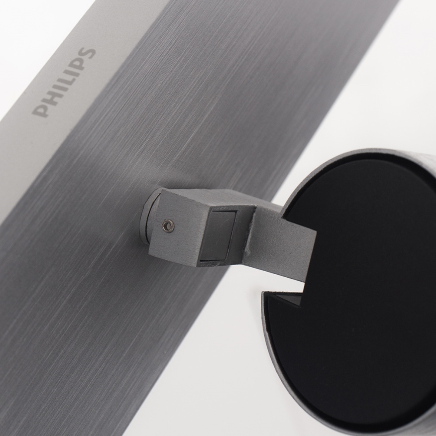 Philips - Kohdevalo mattakromi 3xGU10/35W/230V