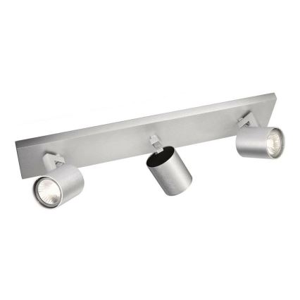 Philips - mattakrominen LED-kohdevalaisin 3xGU10/20W/230V