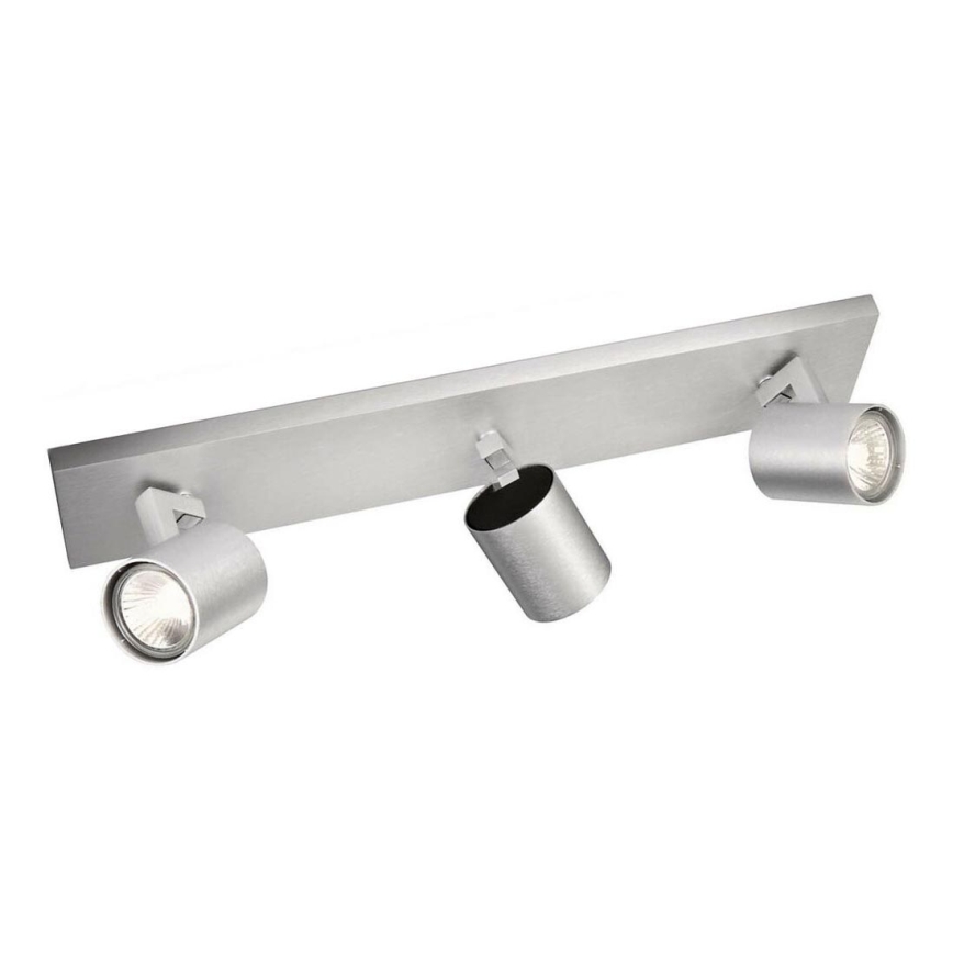 Philips - mattakrominen LED-kohdevalaisin 3xGU10/20W/230V