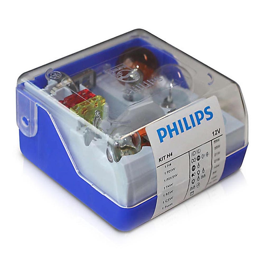 Philips 55005SKKM - Auton vaihtopolttimot - setti H4 12V
