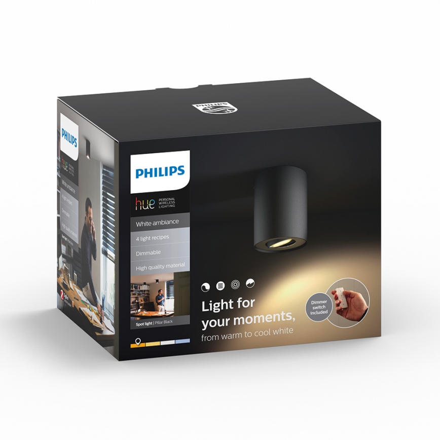 Philips - Himmennettävä LED-kohdevalo Hue PILLAR 1xGU10/5,5W