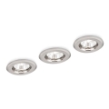 Philips 59233/17/E7 - SETTI 3x Upotettu valo ENIF 3xGU10/50W/230V