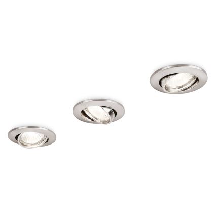 Philips 59243/17/E7 - SARJA 3x Upotettava valaisin 1xGU10/50W/230V