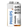 Philips 6F22L1F/10 - Sinkkikloridiparisto 6F22 LONGLIFE 9V 150mAh