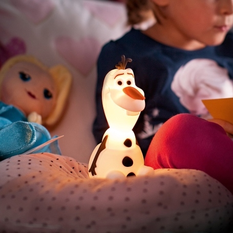 Philips 71768/08/16 - LED Lastenlamppu DISNEY FROZEN OLAF LED/0,3W/2xAAA lumiukko