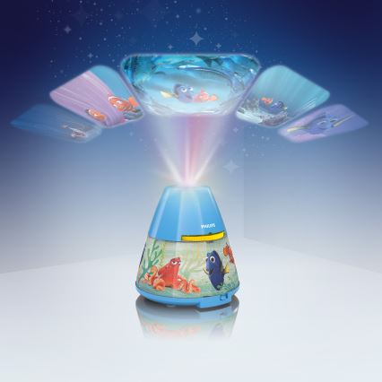 Philips 71769/90/16 - LED Lasten projektori DISNEY DORY LED/0,1W/3xAAA