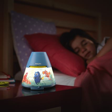 Philips 71769/90/16 - LED Lasten projektori DISNEY DORY LED/0,1W/3xAAA