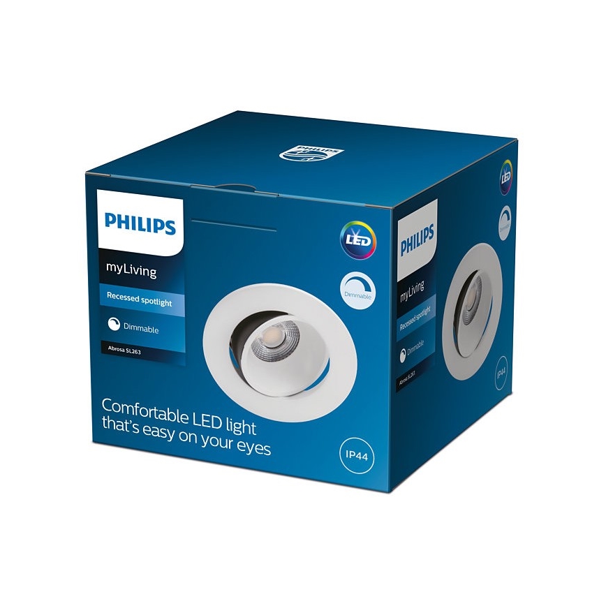 Philips - LED himmennettävä kylpyhuoneen alasvalaisin ABROSA 1xLED/9W/230V IP44