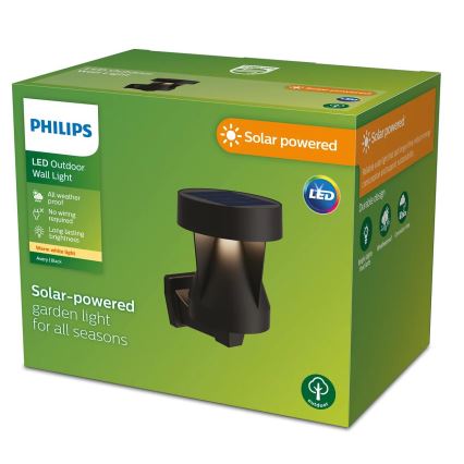 Philips - LED aurinkokäyttöinen seinävalaisin AVERY LED/1,8W/3,7V 2600 mAh 2700K IP44