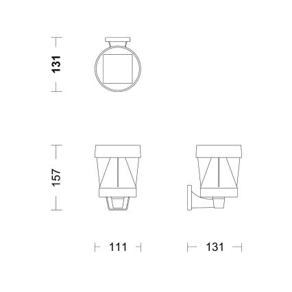 Philips - LED aurinkokäyttöinen seinävalaisin AVERY LED/1,8W/3,7V 2600 mAh 2700K IP44