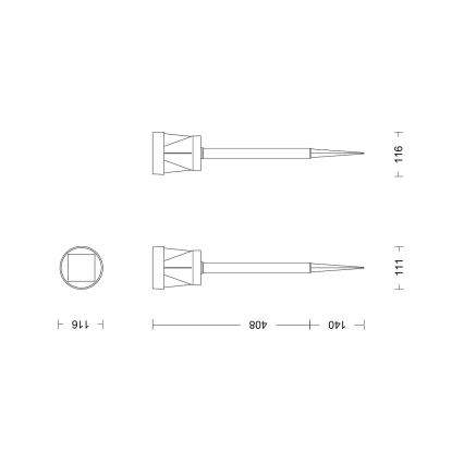 Philips - LED aurinkokäyttöinen lamppu AVERY LED/1,8W/3,7V 2600 mAh 2700K IP44