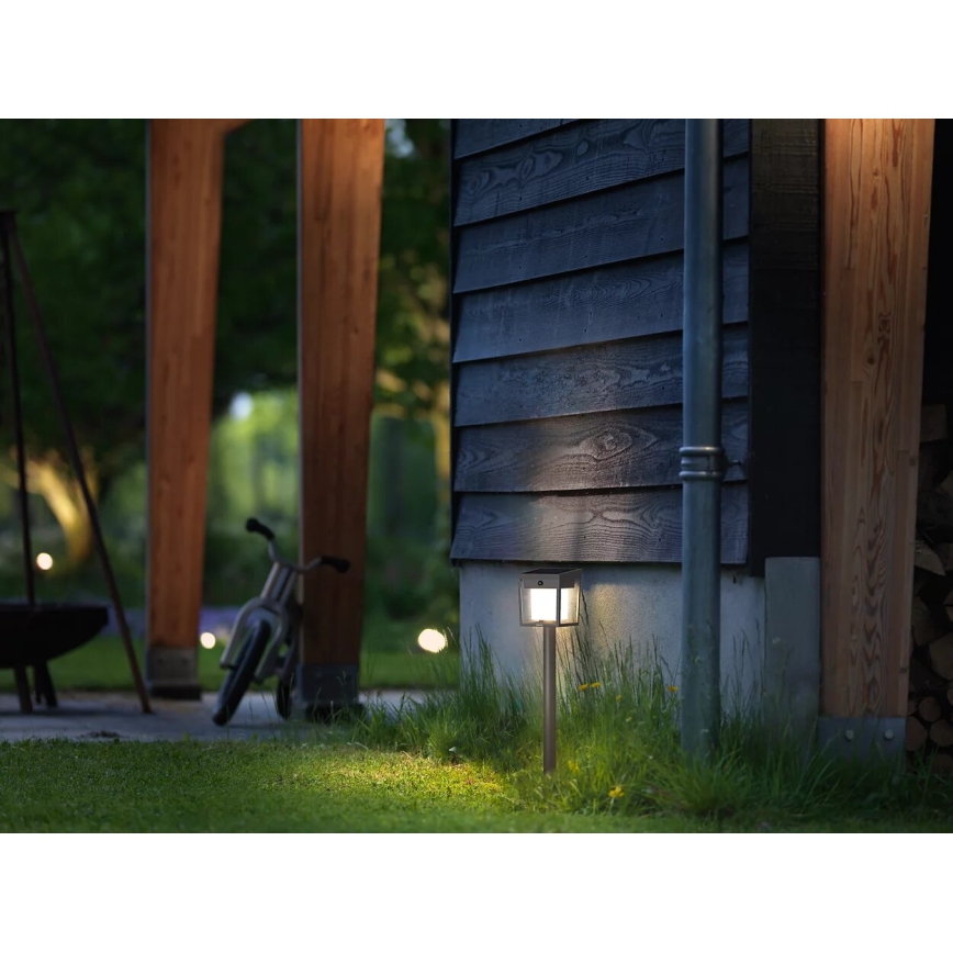 Philips - LED aurinkokäyttöinen lamppu liiketunnistimella ja hämäräkytkimellä BLAISE LED/1,5W/3,7V 2600 mAh 3000K IP44
