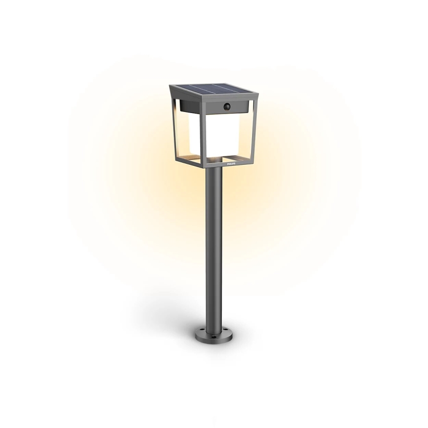 Philips - LED aurinkokäyttöinen lamppu liiketunnistimella ja hämäräkytkimellä BLAISE LED/1,5W/3,7V 2600 mAh 3000K IP44