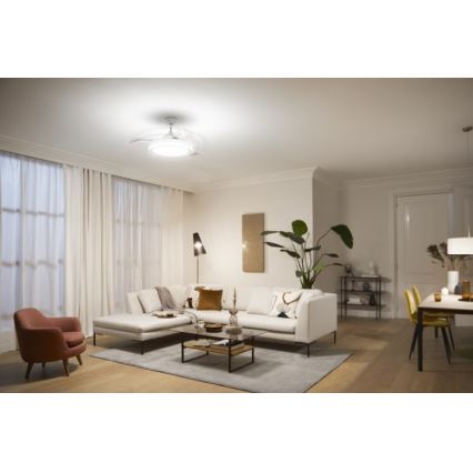 Philips - LED-kattotuuletin LED/35W/230V 5500/4000/2700K valkoinen + kaukosäädin