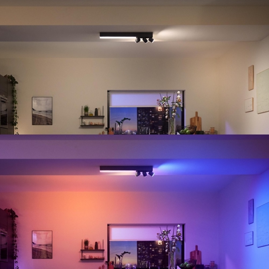 Philips - LED RGBW himmennettävä kohdevalaisin LED/25W/230V + 3xGU10/5,7W