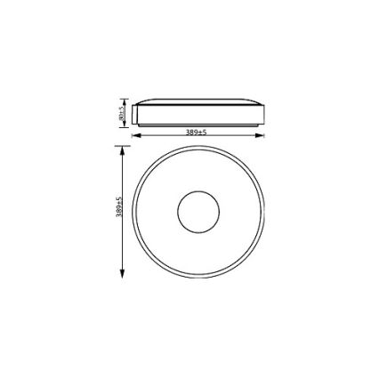 Philips - LED himmennettävä kattovalaisin COINER SCENE SWITCH LED/24W/230V 2700K valkoinen
