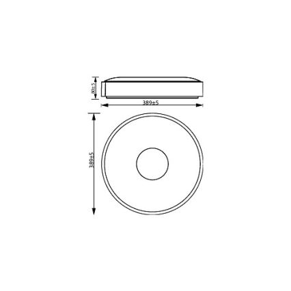 Philips - LED himmennettävä kattovalaisin COINER SCENE SWITCH LED/24W/230V 2700K musta