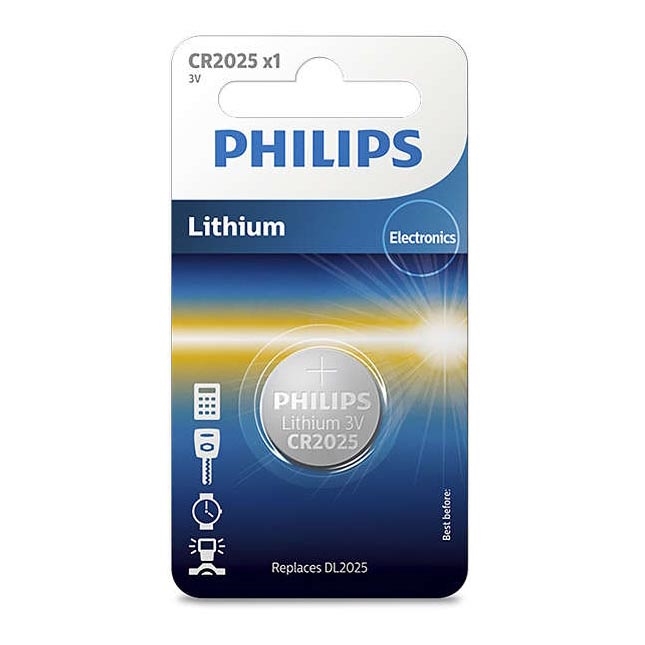 Philips CR2025/01B - Litiumparisto CR2025 MINICELLS 3V 165mAh