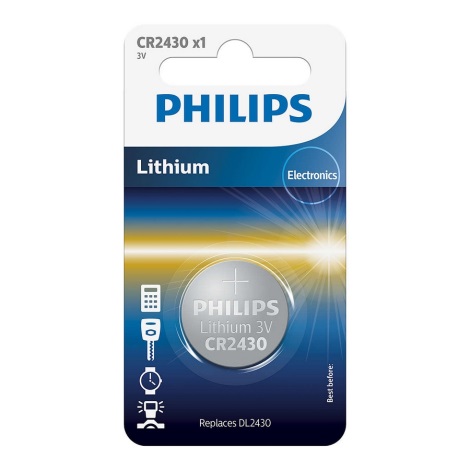 Philips CR2430/00B - Litiumnappikenno CR2430 MINICELLS 3V 300mAh