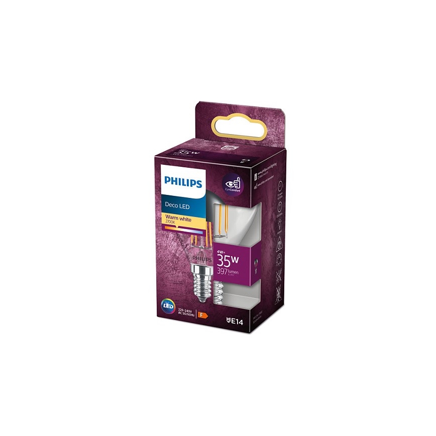LED-lamppu peililinsillä DECO Philips P45 E14/4W/230V 2700K