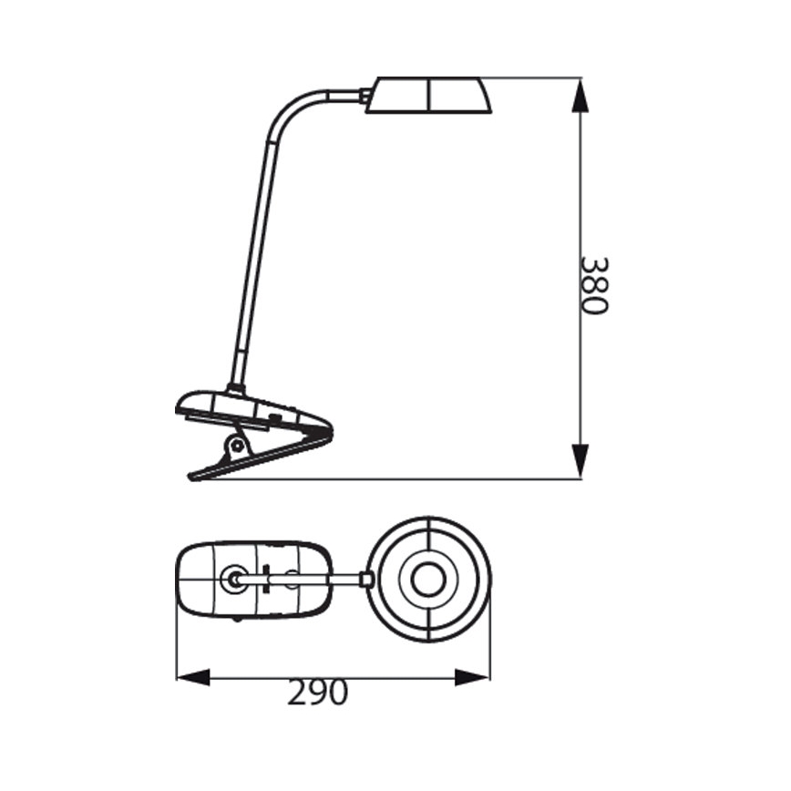 Philips - LED himmennettävä lamppu klipsillä DONUTCLIP LED/3W/5V 1200 mAh CRI 90 valkoinen