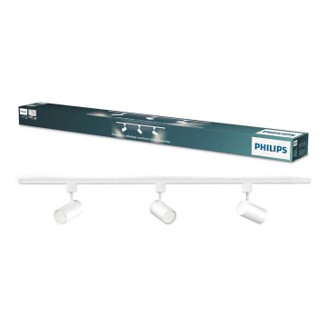 Philips - EASYLINK-kiskovalaisin 3xGU10/7W/230V 1m valkoinen