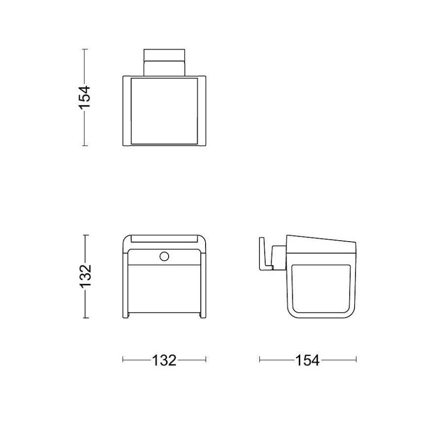 Philips - LED-aurinkoseinävalaisin liiketunnistimella ja hämäräkytkimellä EZRA LED/1,8W/3,7V 2600 mAh 3000K IP44