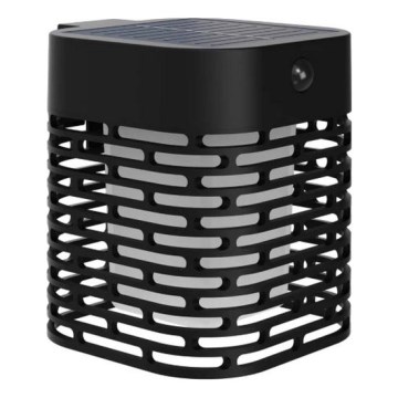 Philips - HARA LED aurinkokäyttöinen seinävalaisin liiketunnistimella, 3,8 W / 3,7 V, 800 mAh, 2700 K, IP44, musta