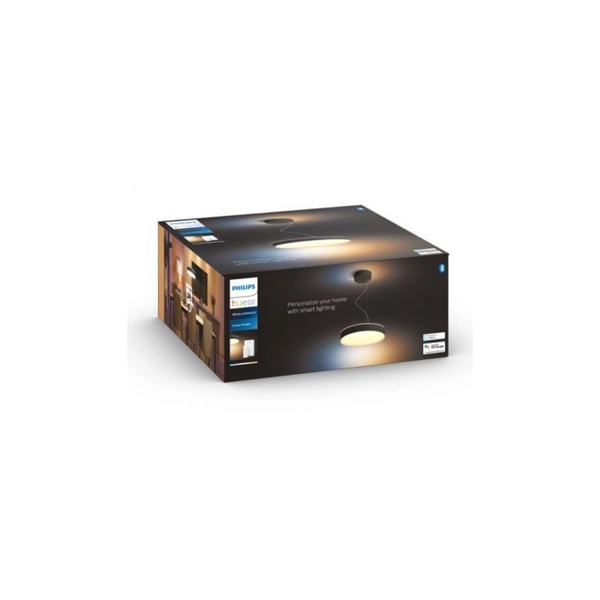 Philips - Himmennettävä LED-kattokruunu johdossa Hue LED/33,5W/230V 2200-6500K musta + kauko-ohjaus