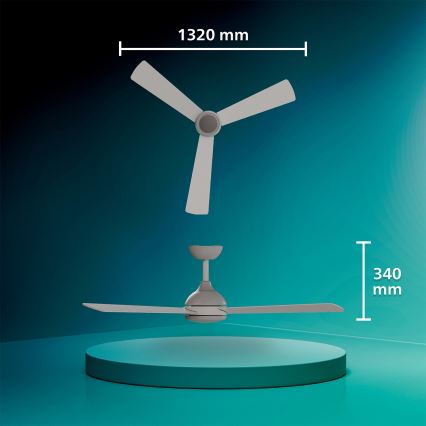 Philips - himmennettävä LED-kattotuuletin CIVX LED/24W/230V + kauko-ohjain