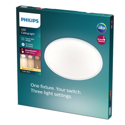 Philips - Himmennettävä LED-kattovalaisin CLEAR 1xLED/18W/230V 2700K