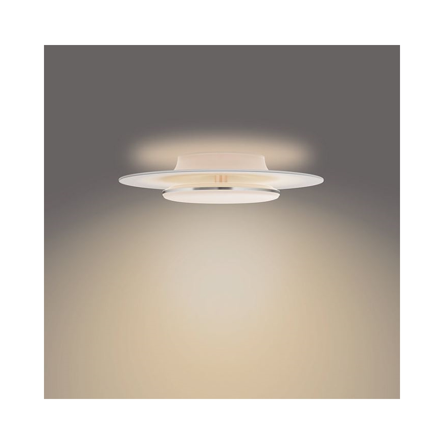 Philips- Himmennettävä LED-kattovalaisin SCENE SWITCH LED/30W/230V 2700K hopea