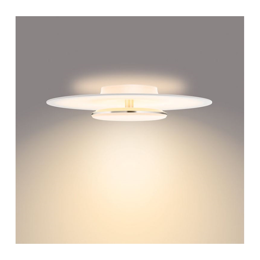 Philips- Himmennettävä LED-kattovalaisin SCENE SWITCH LED/40W/230V 2700K hopea