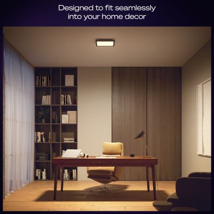 Philips - Himmennettävä LED-kattovalaisin Hue AURELLE LED/19W/230V 2200-6500K 30x30 cm musta