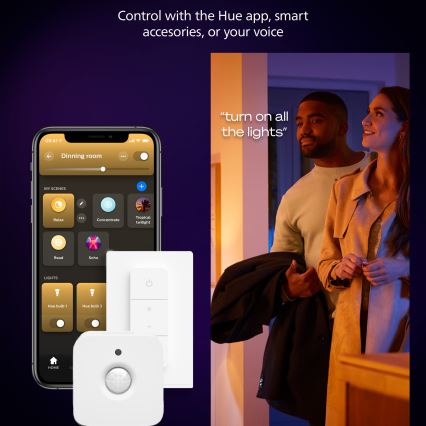 Philips - Hue AURELLE himmennettävä LED-kattovalaisin LED/19W/230V 2200-6500K 30x30 cm valkoinen