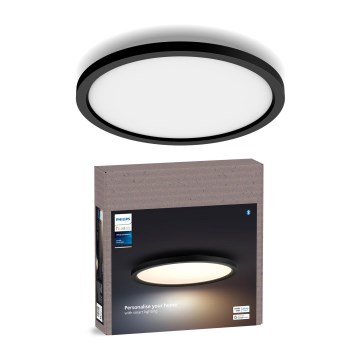 Philips - himmennettävä LED-kattovalaisin Hue AURELLE LED/21W/230V 2200-6500K halkaisija 39,5 cm musta