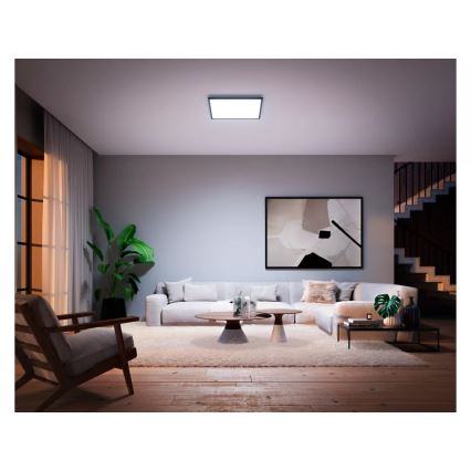 Philips - LED himmennettävä kattovalaisin Hue AURELLE LED/39W/230V 2200-6500K 60x60 cm musta