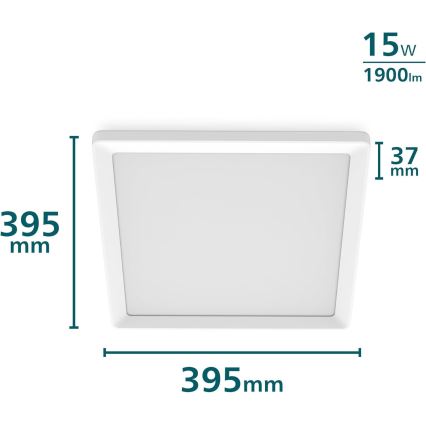 Philips - Himmennettävä LED-kattovalaisin LED/15W/230V 2700K 39,5x39,5 cm