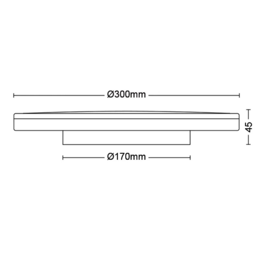 Philips - Himmennettävä LED-kattovalaisin SCENE SWITCH LED/18W/230V halkaisija 30 cm 2700K valkoinen