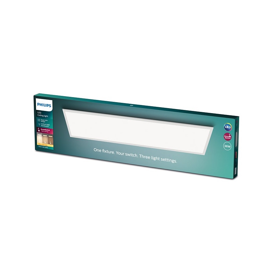 Philips - Himmennettävä LED-kattovalaisin SLIM SCENE SWITCH LED / 36W / 230V 2700K